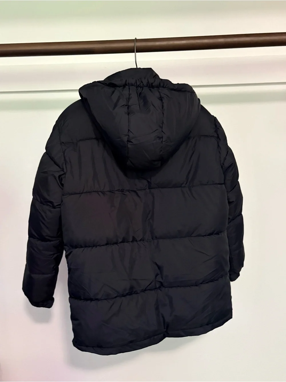 Reebok Youth 14-16 Black Quilted Puffer Jacket with Hood